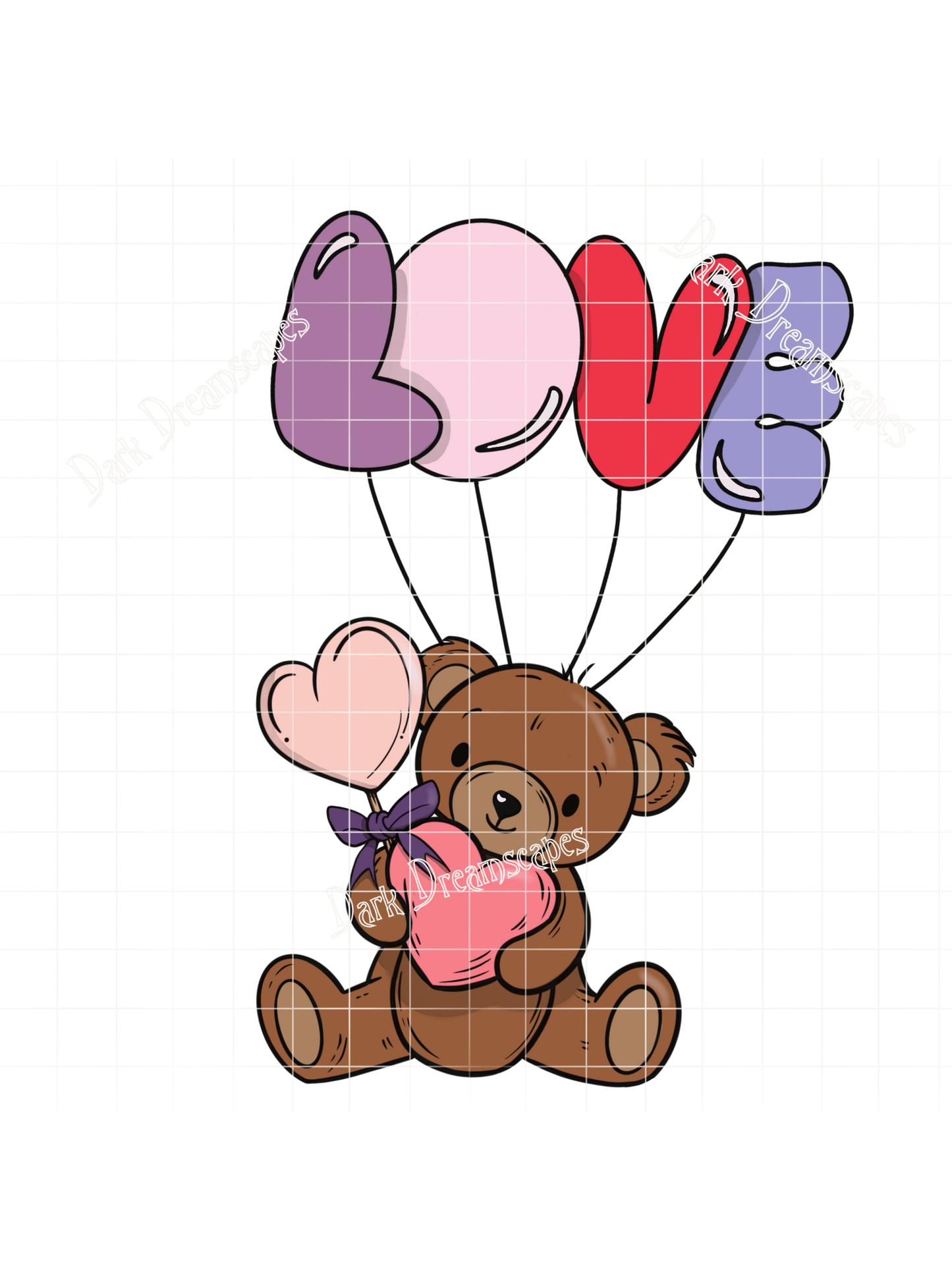 Bear with Balloons Design