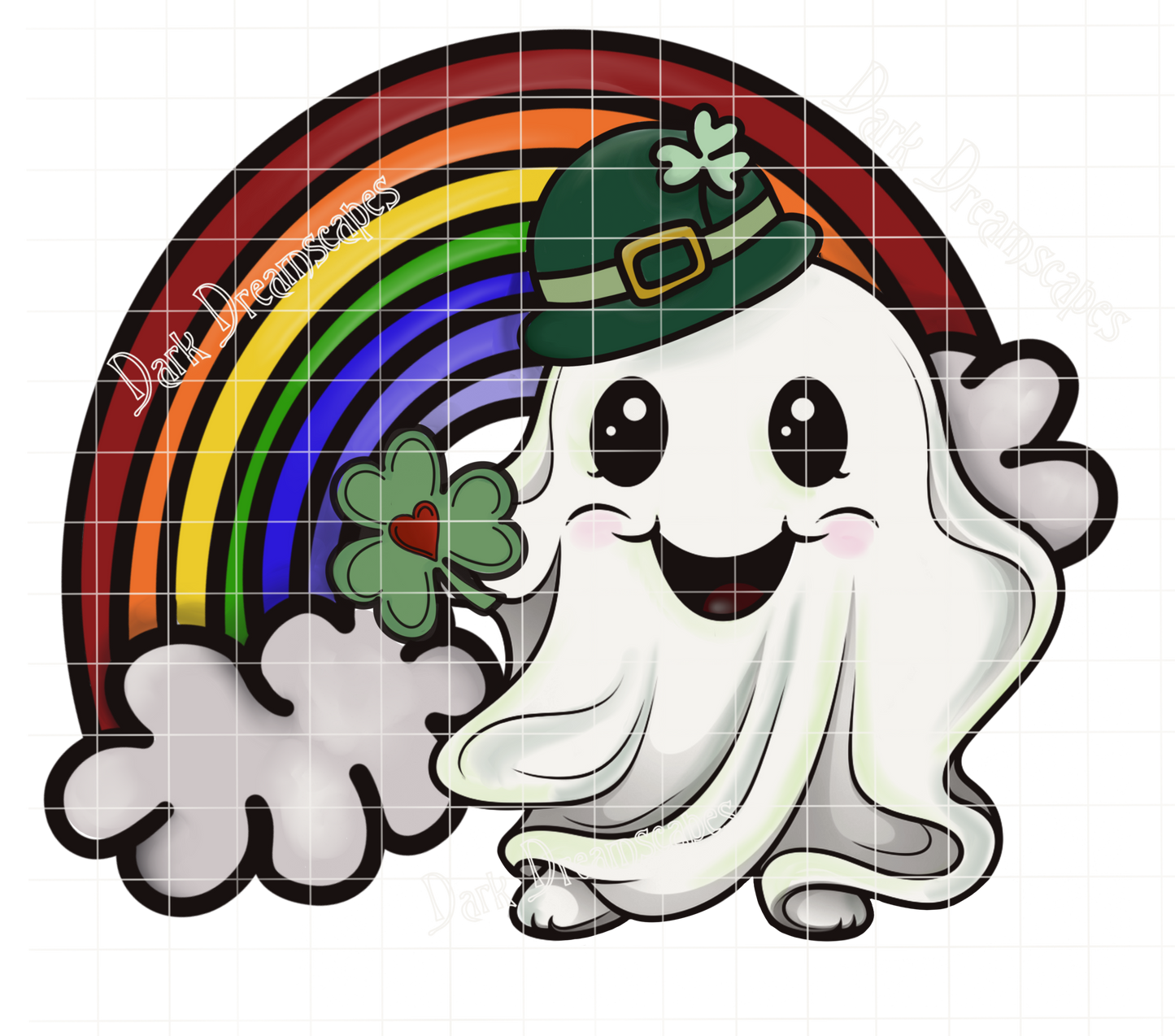 Over the Ghost Rainbow Design