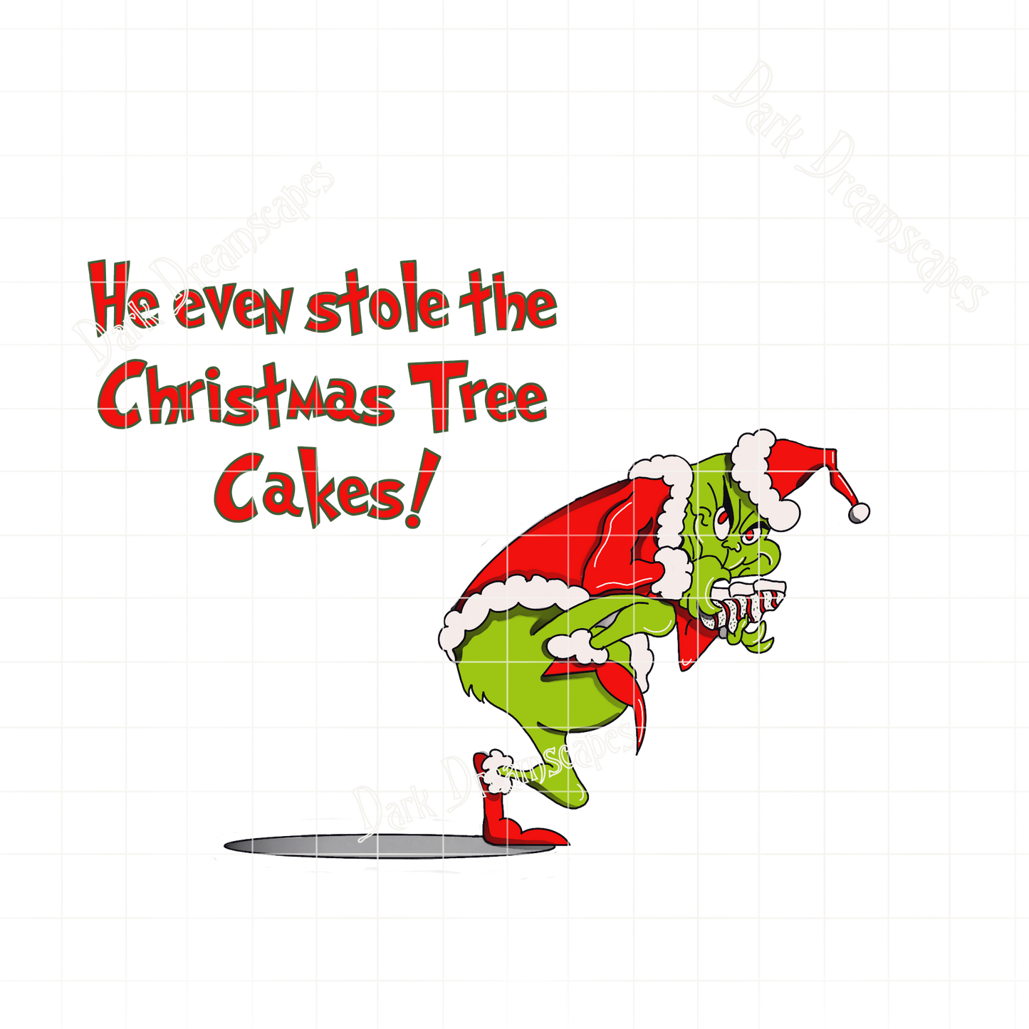 He Even Stole the Christmas Cakes Designs