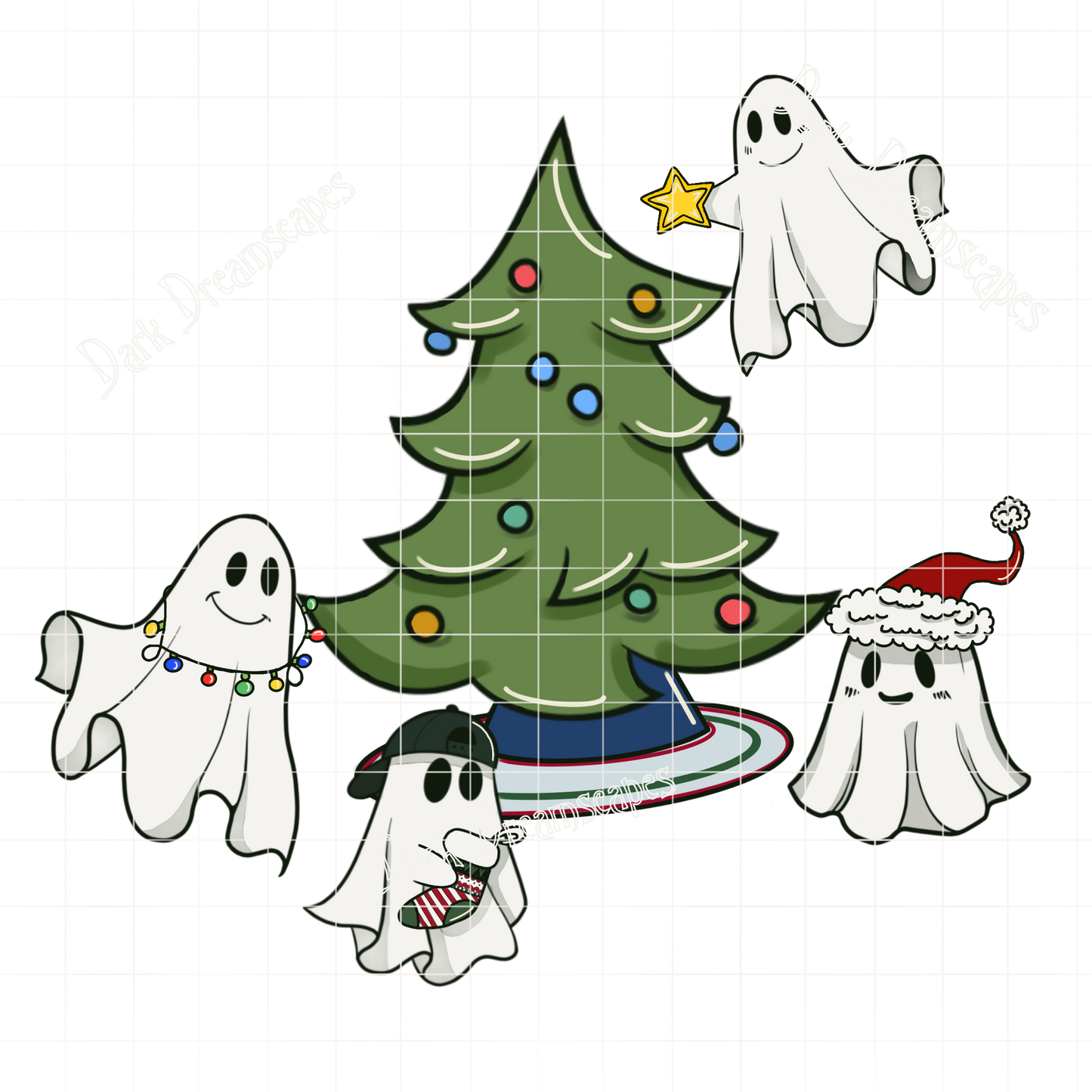 Ghostie Christmas Design